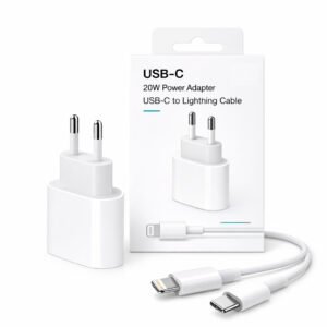 Carregador 20W + Cabo USB-C - Lightning